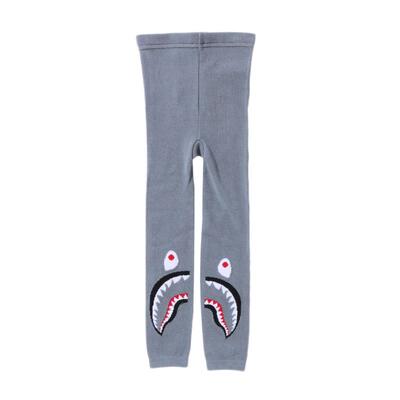 BAPE童装鲨鱼提花打底裤