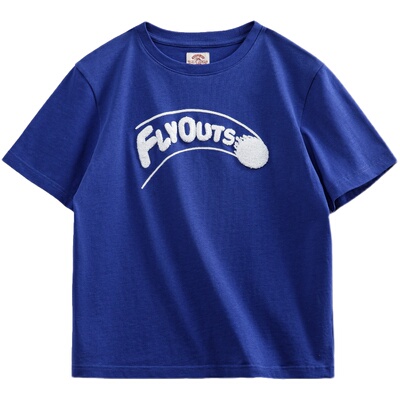 马登女装克莱因蓝刺绣棒球短袖T