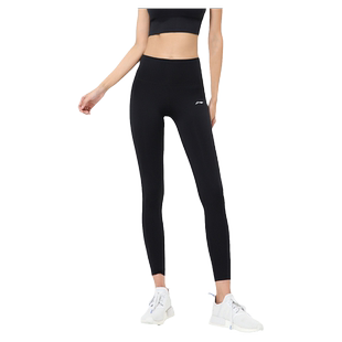 李宁健身裤女高弹提臀收腹瑜伽裤跑步训练普拉提运动外穿紧身长裤