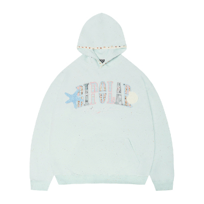 BIPOLAR贝壳织带小香风连帽卫衣