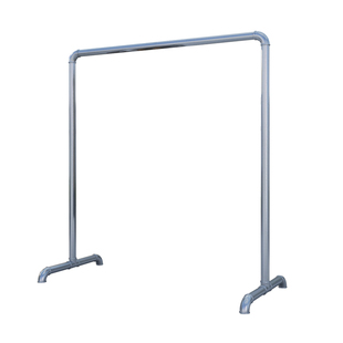 镀锌钢管落地式晾衣架家用多功能加厚晾晒杆阳台收纳架挂架晒被子