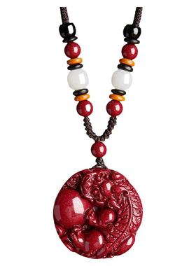 【99%好评】纯阳朱砂貔貅吊坠