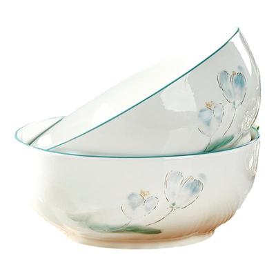 若岚2024新品好看的陶瓷大汤碗