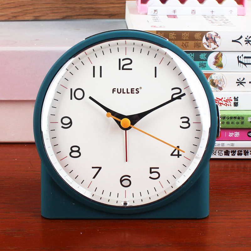 静音闹钟钟表台钟懒人贪睡大字体高品质老人床头夜光座钟夜灯学生