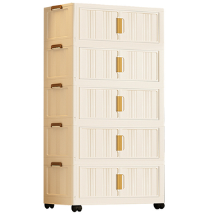 免安装大容量多层收纳柜置物架宝宝衣柜家用可移动鞋柜加厚收纳柜