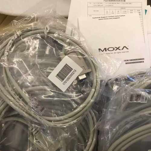 议价原装MOXA 交换机网路接口转串口线 Console线 交换机调试线