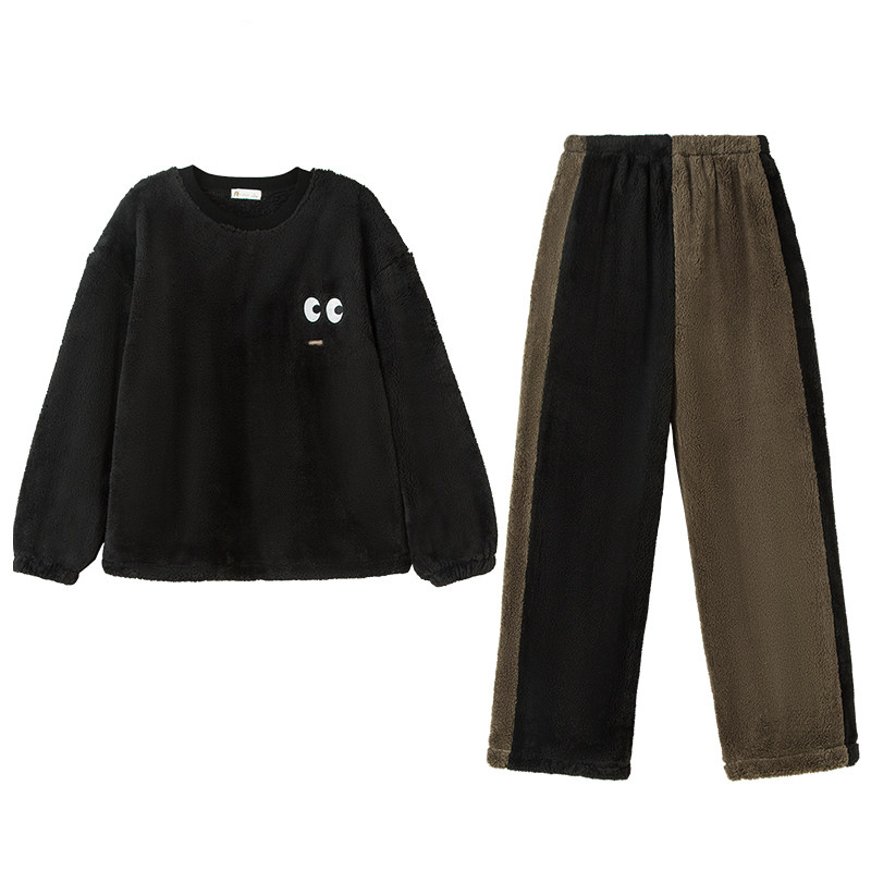 妮狄娅情侣北极绒加厚保暖家居服