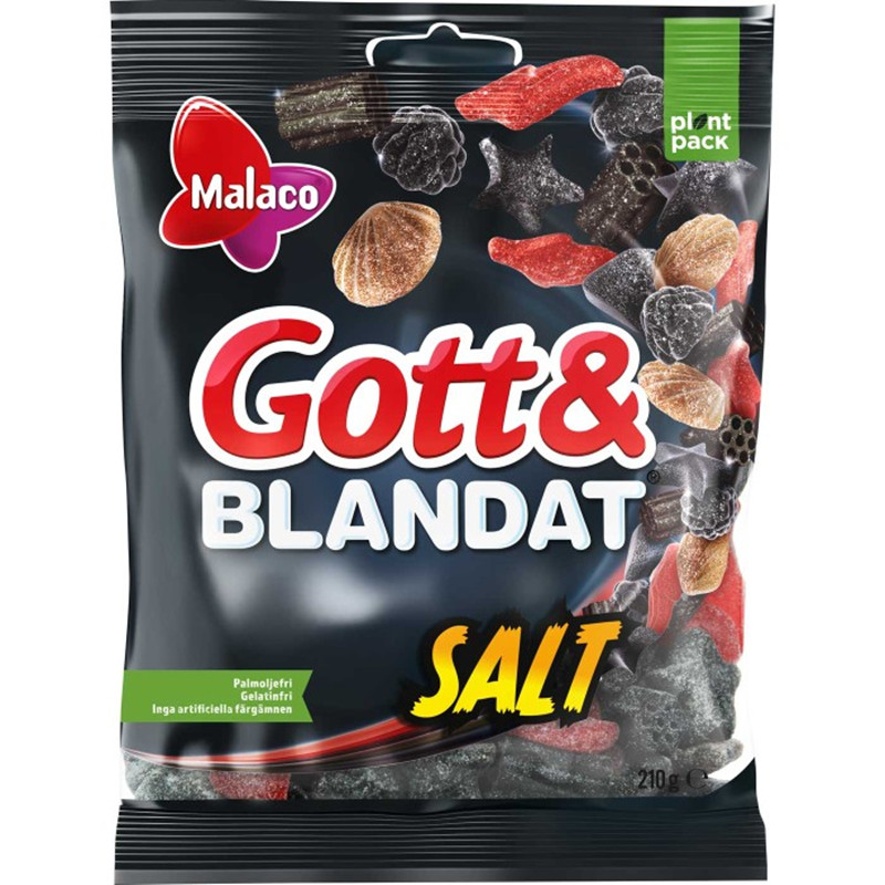 现货包邮瑞典进口Malaco美味糖果水果汽泡糖混合北欧休闲趣味零食