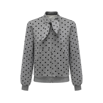 oinimi蝴蝶结波点卫衣