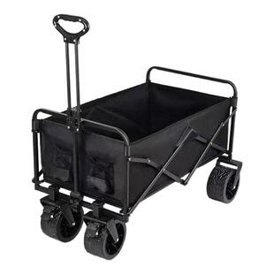 户外露营车推车营地拖车手拉旅行野营野餐手推车可折叠摆摊小推车