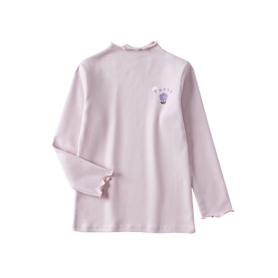 纯棉儿童木耳边打底衫秋冬内搭