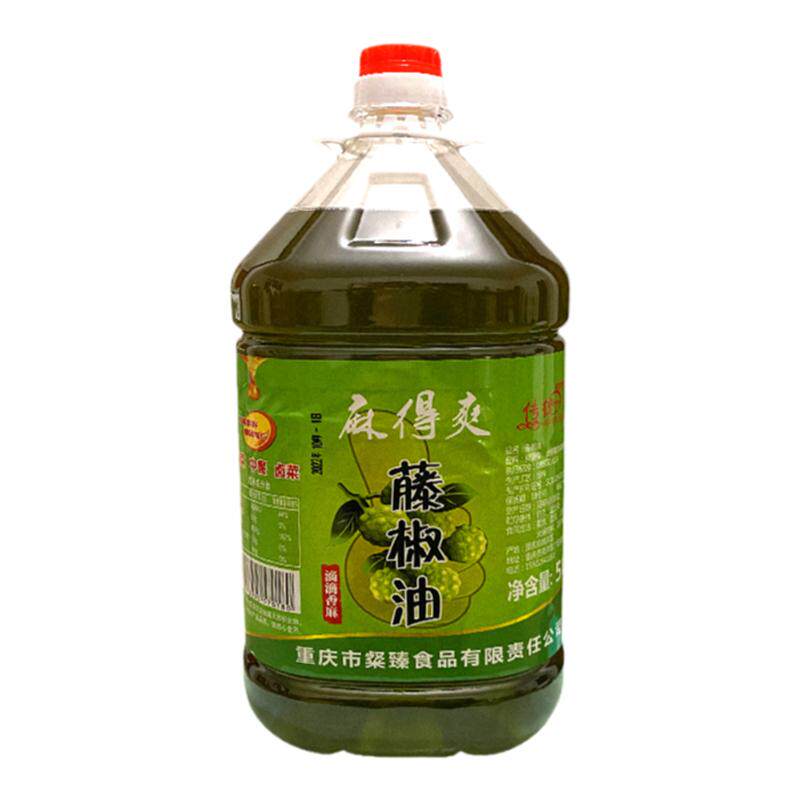四川正宗藤椒油商用特产5L大桶青花椒油特麻椒花油麻椒油米线专用