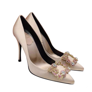 2026金闪闪红色婚纱女鞋rv尖头高跟鞋浅口水钻细跟礼服晚宴女单鞋