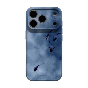 如鱼得水 适用iPhone17苹果18promax手机壳16pm全包小米15小众艺术设计师14高级感轻奢13不会撞壳华为pura70