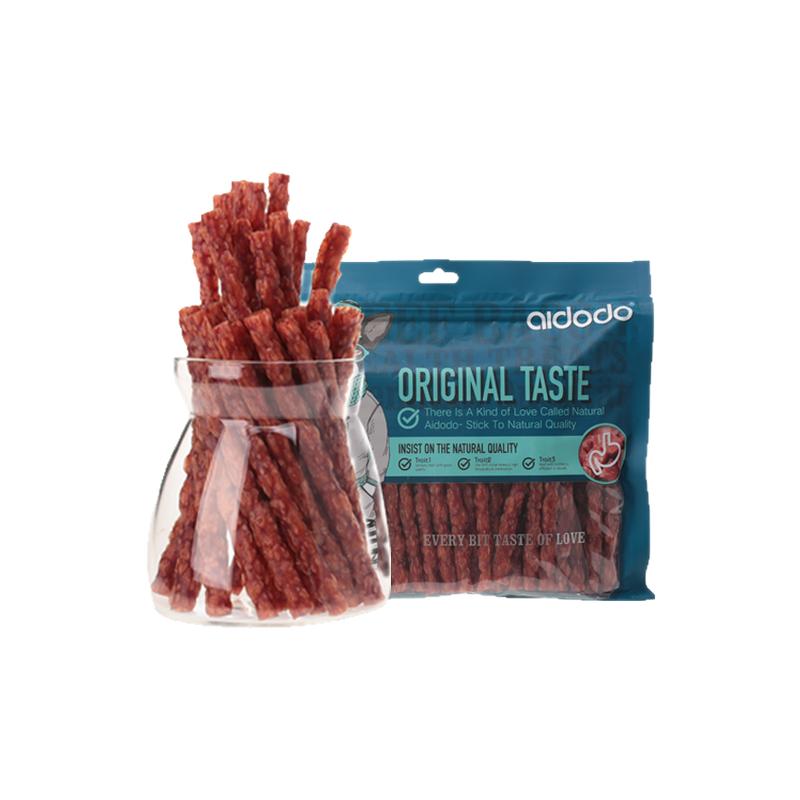 爱多多宠物狗零食培根牛肉切片小中大型狗粮食品狗咬胶肉条肉干棒