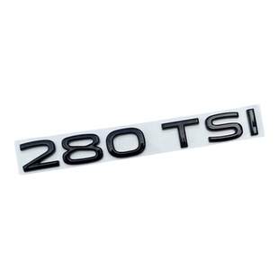 一汽大众高尔夫后字母改装饰GOLF尾部280TSI排量车标贴300黑化色