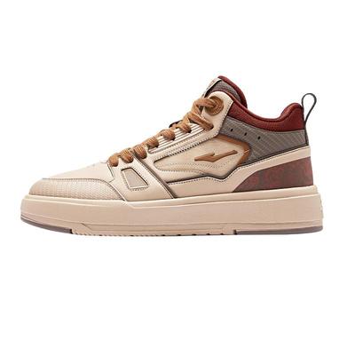 鸿星尔克板鞋男鞋冬季加绒加厚棉鞋男士鞋子百搭休闲鞋高帮运动鞋