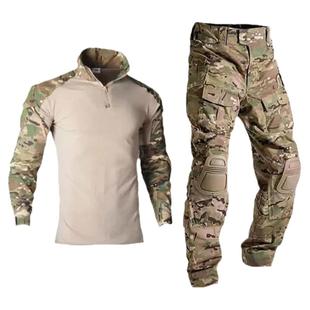 战狼同款户外迷彩蛙服战术蛙服作训练服迷彩服套装男作训服