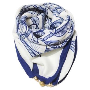 磁吸扣丝巾围脖新款字母懒人棉方巾女秋冬季百搭保暖脖套护颈围巾