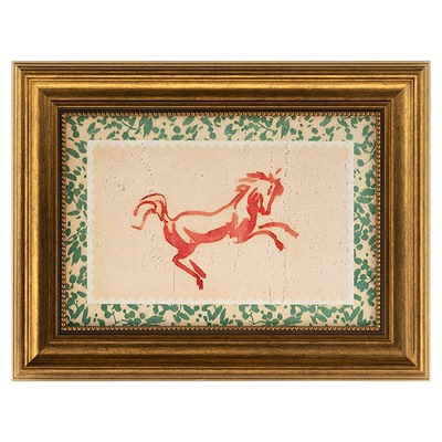 若奈“爱马轻腾”轻质洞石挂画