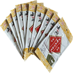 海潮芝麻夹心海苔脆片儿童零食5gx40袋韩式紫菜原味抖音同款