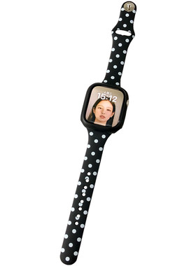 康康的原创波点韩女硅胶适用iwatch11se10苹果手表applewatch表带