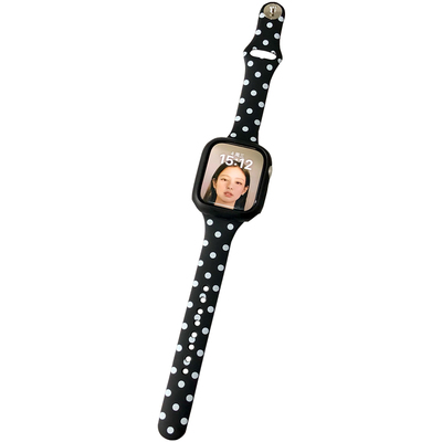 康康的原创波点韩女硅胶适用iwatch11se10苹果手表applewatch表带