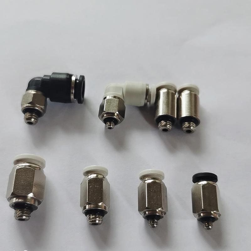 SMC型迷你接头 直通外螺纹气动快插弯头PC/PL06/04-M3/M5/M6/01S