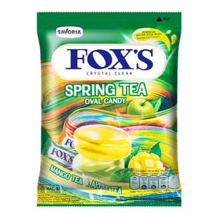 印尼进口FOXS水晶糖霍士四季茶水果糖硬糖糖果网红爆款润喉薄荷糖