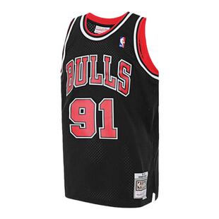 公牛队罗德曼97-98赛季NBA官方MN复刻91号球衣SW球迷版