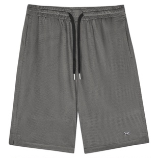 GWIT 美式高街双层网眼透气夏季速干五分裤篮球潮牌运动短裤男