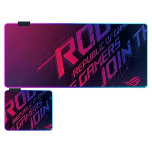 ROG败家之眼RGB发光鼠标垫超大号宿舍电脑桌垫电竞游戏专用键盘垫