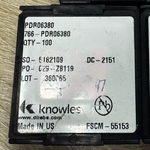 溢价-Knowles射频 PDR06380，，库存