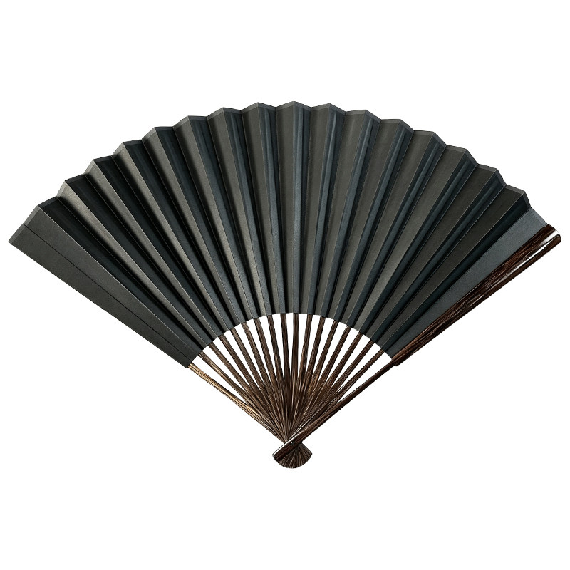 9.5寸18方全棕竹古方头折扇
