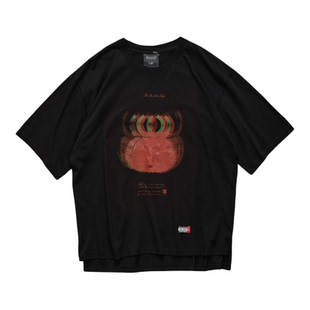 现货 LEH CONTEMPORARY BIG SIZE日产开司纱复古印花休闲短袖25AW