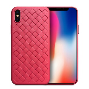 苹果X手机壳iphoneX/XS/XR/xsmax编织纹BV软壳全包防摔透气夏季壳
