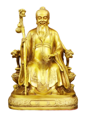 黄铜药王孙思邈中医馆供奉名医像