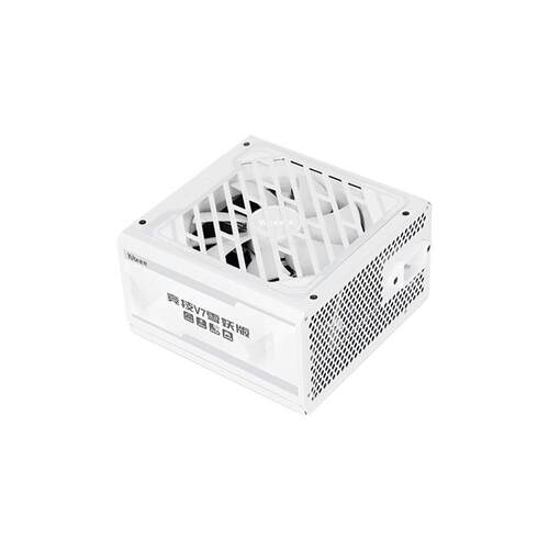 逾辉竞技V7雪妖版750W/650W/550W金牌台式静音纯白色机箱电源