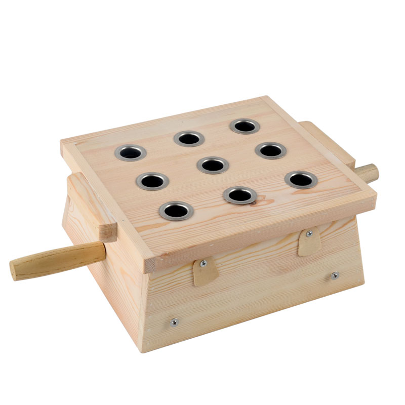 木制九孔腰部器具艾灸盒