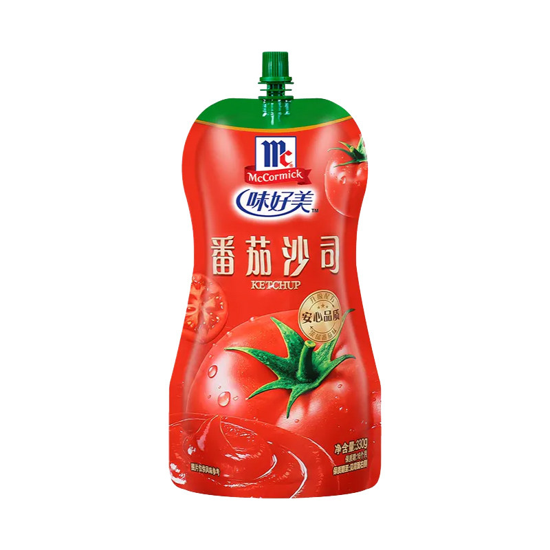 味好美番茄沙司330g挤挤袋装家用小包装蘸薯条手抓饼调味酱料尝鲜
