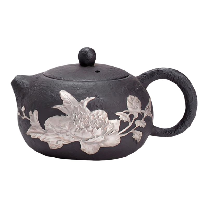 鎏银紫砂功夫茶具套装手工茶具
