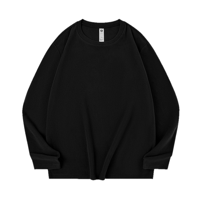 乔丹加绒长袖T恤男士冬季新款德绒保暖打底衫休闲卫衣套头衫上衣