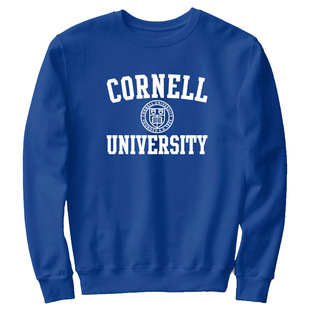 新品Cornell康奈尔大学校服套头圆领加绒宽松卫衣纪念品定制