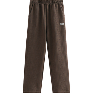 芬腾睡裤男秋冬季加厚纯棉空气棉夹层长裤男款大码保暖家居裤单裤