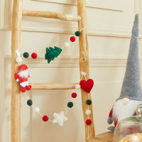 Christmas decoration: Old man, pine tree doll, ball string, wool felt hanging string, Christmas tree hanging decoration, scene arrangement props thumbnail 4