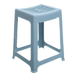 禧天龙塑料家用宿舍用餐桌高凳客厅垫脚凳浴室防滑加厚红色可收纳