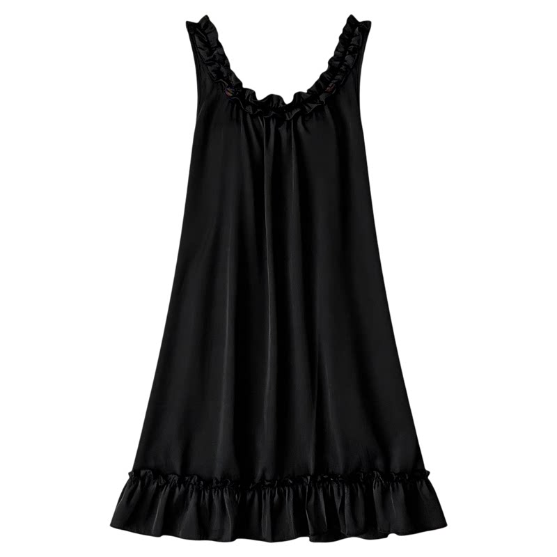 【不期而遇】睡裙女显瘦可外穿睡衣家居服带胸垫吊带新款高级感秋