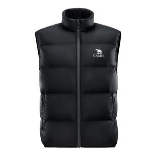 骆驼男装羽绒马甲男款内胆加厚背心冬季立领外套中年爸爸外穿新款