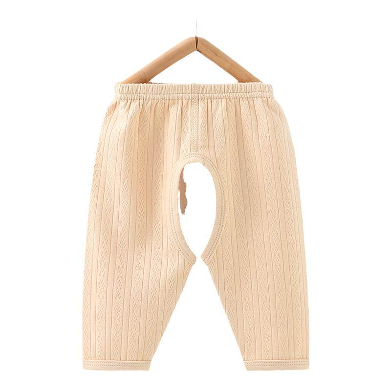 宝宝开裆裤春秋季裤子婴儿长裤纯棉薄款打底儿童秋裤男女童开档裤