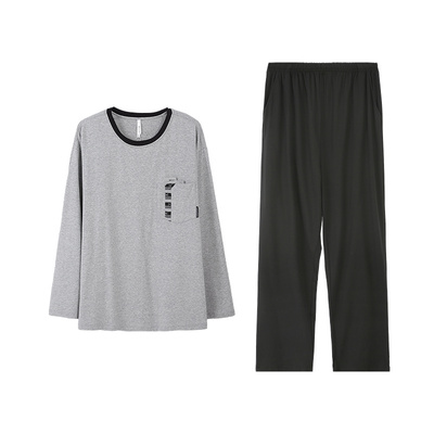 安之伴【巨柔软】纯棉男士睡衣春秋季2025新款宽松大码套装家居服